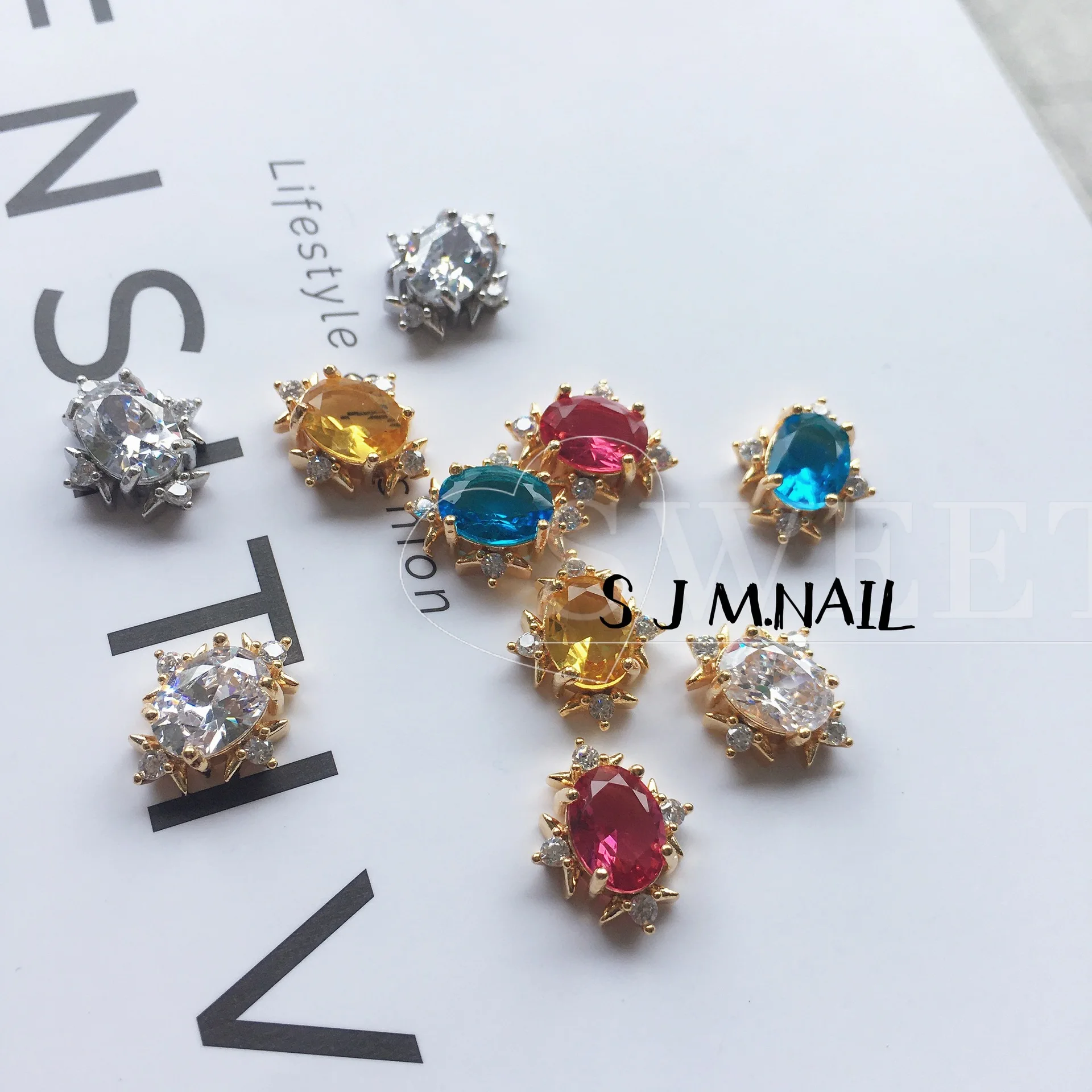 Posh Classy: Berry Red Gems Jewelry Manicure Decorations Oval Egg Metallic Bottom Alloy Rich Lady's Nail Gels Embellishments 20s
Posh Classy: Berry Red Gems Jewelry Manicure Decorations Oval Egg Metallic Bottom Alloy Rich Lady's Nail Gels Embellishments 20s