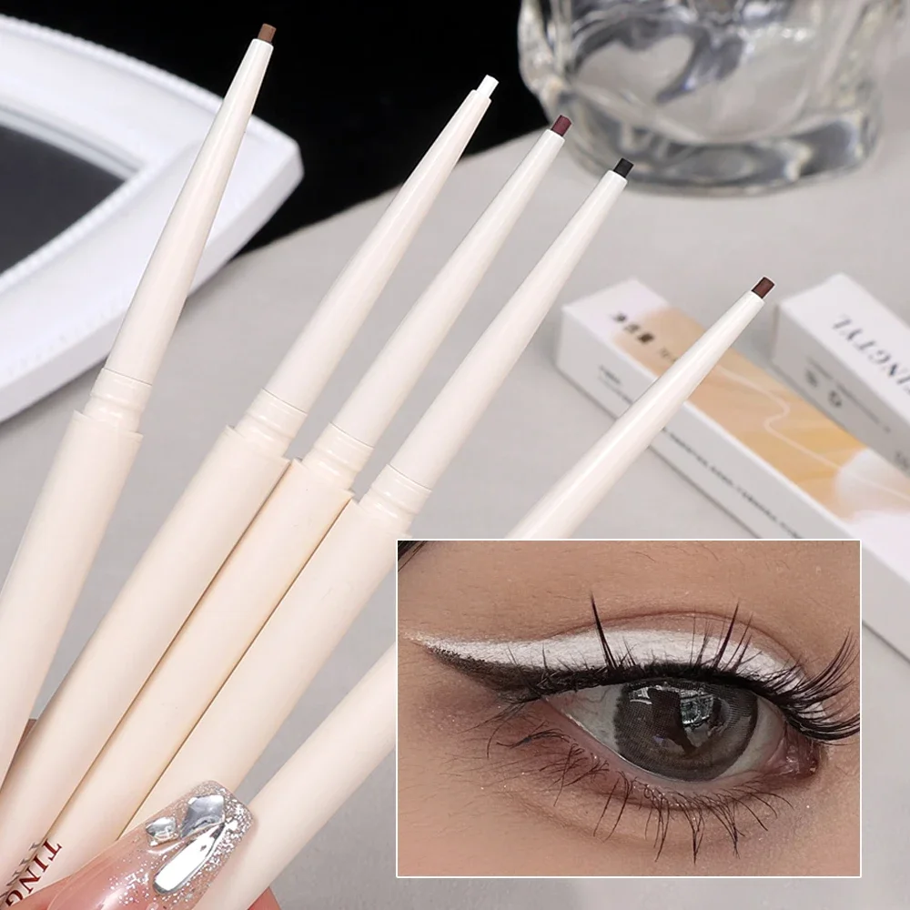 

White White Eyeliner Gel Pen Waterproof Lasting Liquid Eye Liner Quick-Dry No Blooming Colorful Eyeliner Pencil Cosmetic Tools