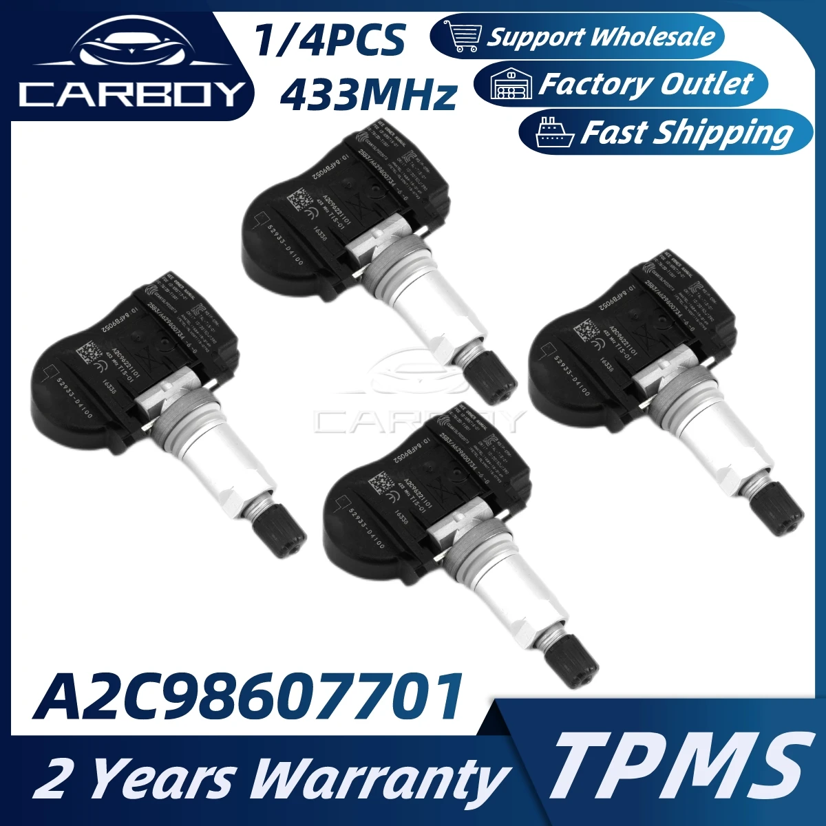 Автомобильный датчик давления в шинах A2C98607701 52933-D9100 TPMS для Kia Nitro Optima Hyundai Elantra Ioniq Kona greatk5 433 МГц
Автомобильный датчик давления в шинах A2C98607701 52933-D9100 TPMS для Kia Nitro Optima Hyundai Elantra Ioniq Kona greatk5 433 МГц