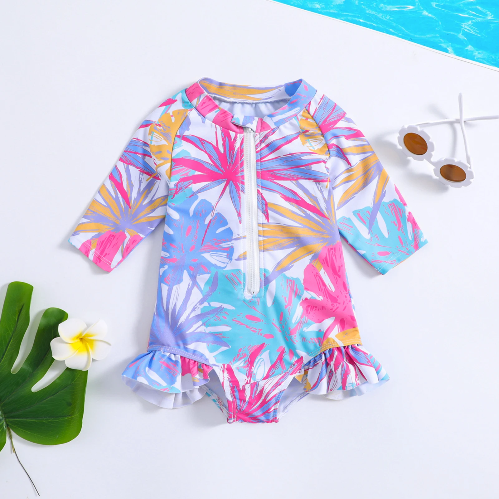 BeQeuewll Kids Girls Bikini Long Sleeve Swimsuit Crew Neck Starfish Donut Leaves Print Swimwear for Summer Beach
BeQeuewll Kids Girls Bikini Long Sleeve Swimsuit Crew Neck Starfish Donut Leaves Print Swimwear for Summer Beach