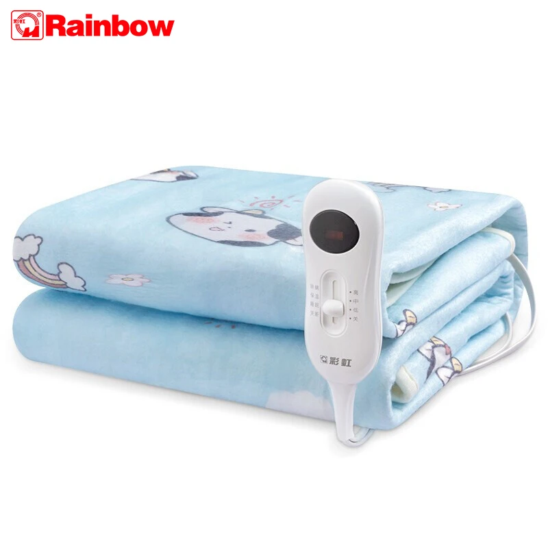 Rainbow Single Electric Blanket Under Blanket Mattress Carpet Bed Heating Body Warm Heater Winter EU Plug 150cm x 70cm 
Rainbow Single Electric Blanket Under Blanket Mattress Carpet Bed Heating Body Warm Heater Winter EU Plug 150cm x 70cm