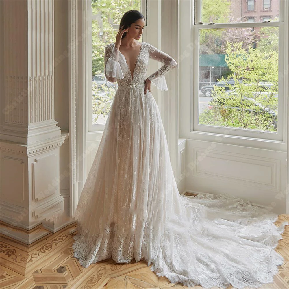 

Женское свадебное платье It's yiiya, белое однотонное Прозрачное платье из тюля с кружевной аппликацией и цветочным принтом на лето 2019