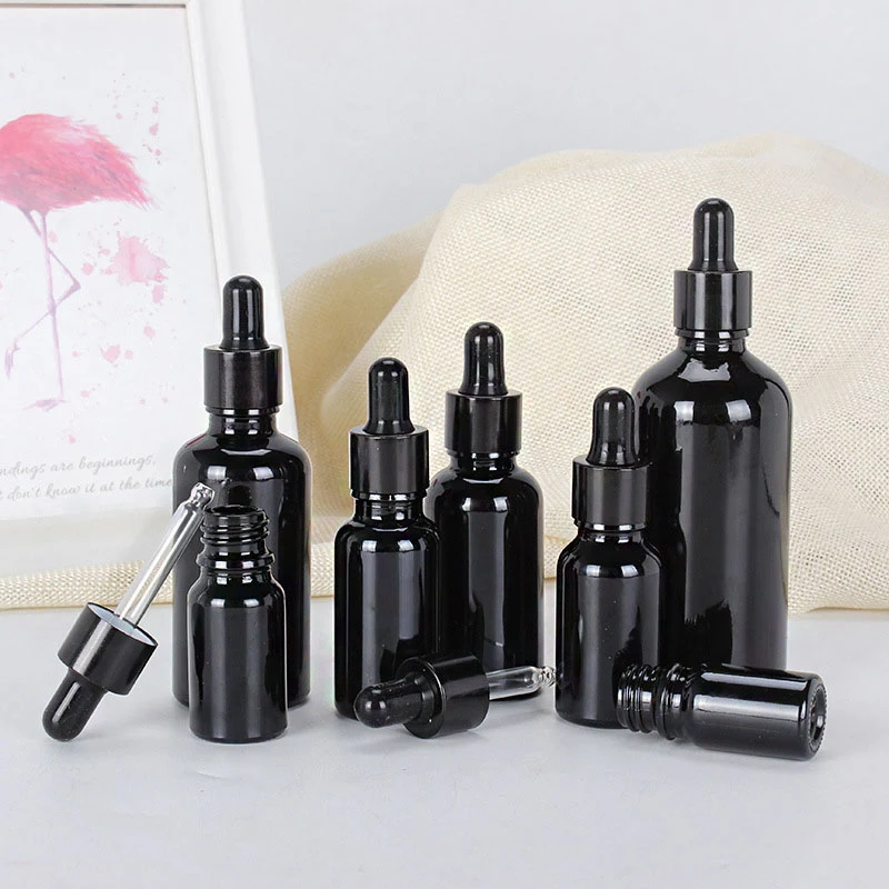 5 Ml 20ml 100ml Black Dropper Bottle Glass Reagent Eye Perfume Essential Oil Pipette Bottle Cosmetic Refillable Bottles Travel
5 Ml 20ml 100ml Black Dropper Bottle Glass Reagent Eye Perfume Essential Oil Pipette Bottle Cosmetic Refillable Bottles Travel