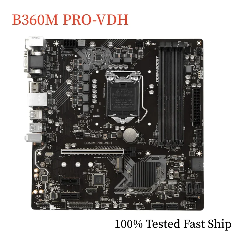 

Для материнской платы B360M PRO-VDH B360 64GB LGA 1151 DDR4 Micro ATX материнская плата 100% протестирована Быстрая доставка