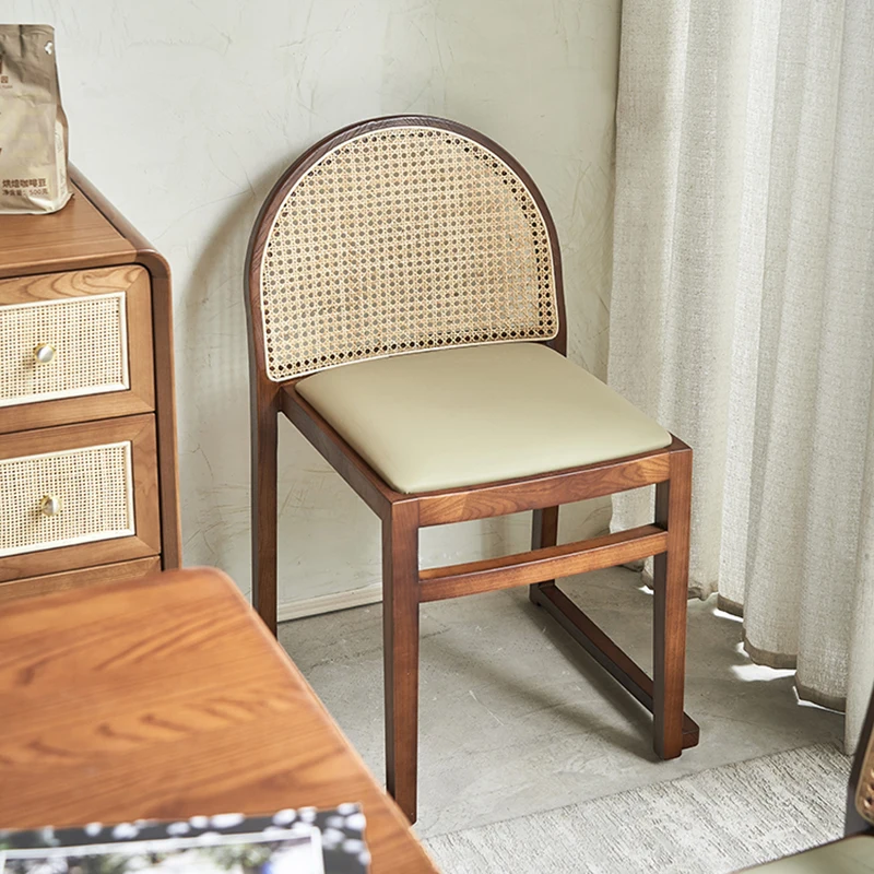Nordic Rattan Woven Dining Chair Kitchen Luxury Solid Wood Backrest Hotel Restaurant Chair Home Leisure Muebles Furniture WKDC
Nordic Rattan Woven Dining Chair Kitchen Luxury Solid Wood Backrest Hotel Restaurant Chair Home Leisure Muebles Furniture WKDC