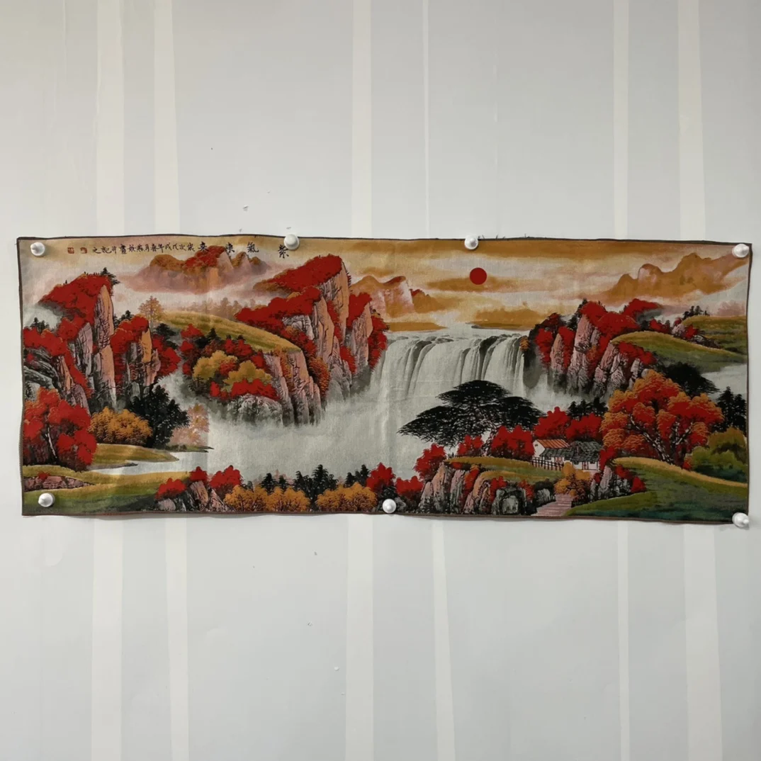 Purple Qi Coming from the East, Retro Long Screen Tangka Embroidery Decoration Hanging Picture
Purple Qi Coming from the East, Retro Long Screen Tangka Embroidery Decoration Hanging Picture