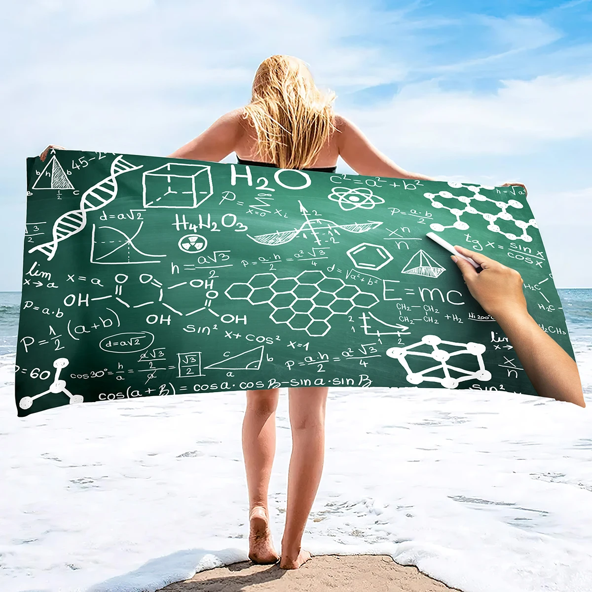 Beach Towel Quick Dry Sand Free Super Absorbent Oversized Lightweight Large Towels Blanket Mathematical Formulas for Travel Swim
Beach Towel Quick Dry Sand Free Super Absorbent Oversized Lightweight Large Towels Blanket Mathematical Formulas for Travel Swim