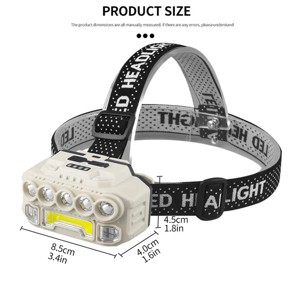 XPE+COB Headlights USB Rechargeable IPX4 Waterproof Power Display Motion Sensor Head Lamp For Camping Running
XPE+COB Headlights USB Rechargeable IPX4 Waterproof Power Display Motion Sensor Head Lamp For Camping Running