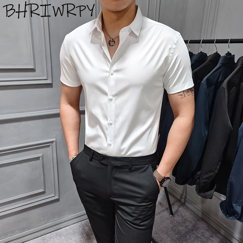 2023 Summer New Men's Slim Fit Professional Shirt Traceless Non ironing Short Sleeve Shirt Men's Business Dress High end Office
2023 Summer New Men's Slim Fit Professional Shirt Traceless Non ironing Short Sleeve Shirt Men's Business Dress High end Office