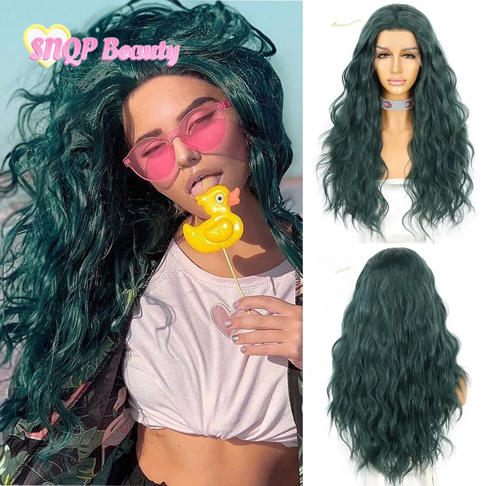 Dark Green Curly Synthetic Lace Front Wig 13X4 hd Swiss Lace Daily Use Wigs Heat Resistant Fiber Glueless Cosplay Wigs
Dark Green Curly Synthetic Lace Front Wig 13X4 hd Swiss Lace Daily Use Wigs Heat Resistant Fiber Glueless Cosplay Wigs