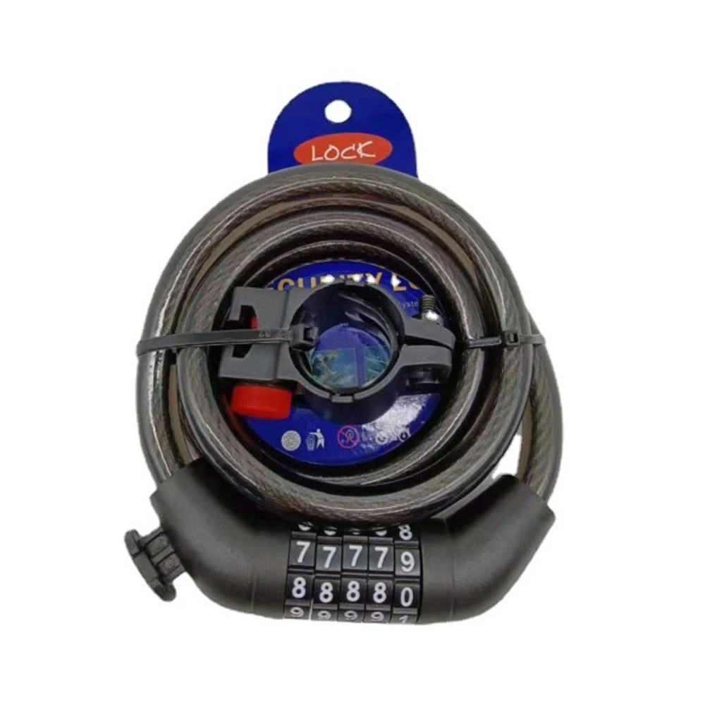 Electric vehicle accessories 5-bit combination lock strip steel wire ring lock anti-theft lock mountain bike riding equipment ac
Electric vehicle accessories 5-bit combination lock strip steel wire ring lock anti-theft lock mountain bike riding equipment ac