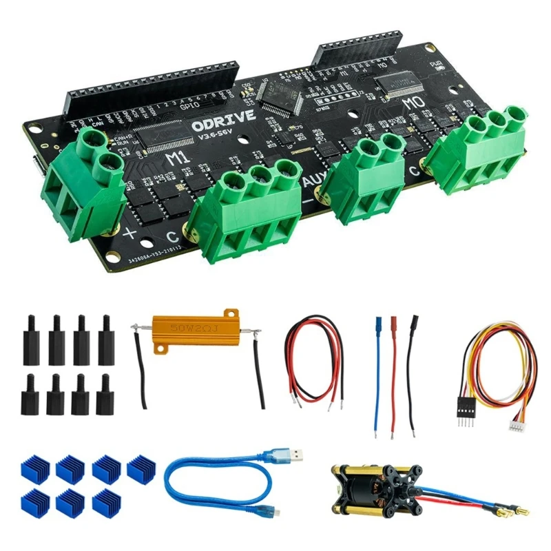 E56B ODrive3.6 BLDC Servo Motor Controller Seamless Device Integration FOC BLDC
E56B ODrive3.6 BLDC Servo Motor Controller Seamless Device Integration FOC BLDC
