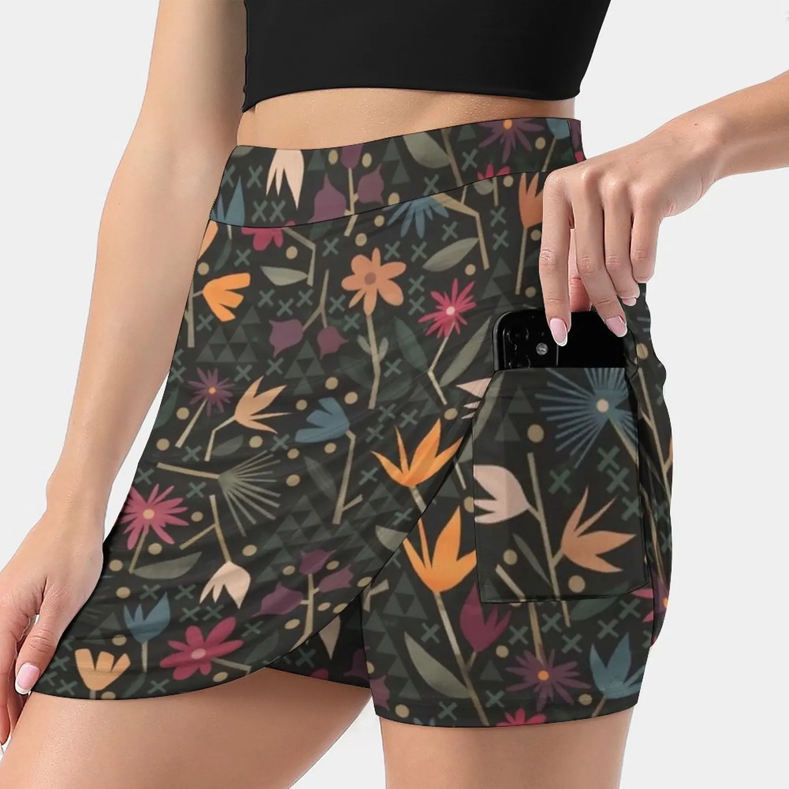 American Prairie Pattern Women's skirt Mini Skirts A Line Skirt With Hide Pocket Floral Pattern American Prairie American
American Prairie Pattern Women's skirt Mini Skirts A Line Skirt With Hide Pocket Floral Pattern American Prairie American