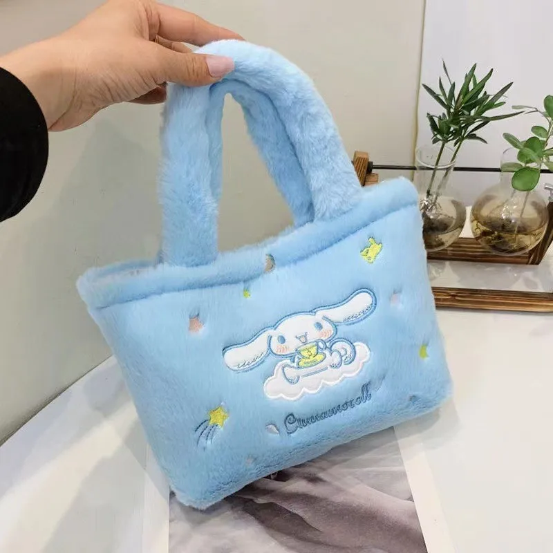 Кавайная плюшевая сумка Sanrio, сумка-тоут в стиле Cinnamoroll, сумка-мессенджер на плечо, набивной рюкзак для макияжа Kuromi Hello Kitty, подарок
Кавайная плюшевая сумка Sanrio, сумка-тоут в стиле Cinnamoroll, сумка-мессенджер на плечо, набивной рюкзак для макияжа Kuromi Hello Kitty, подарок