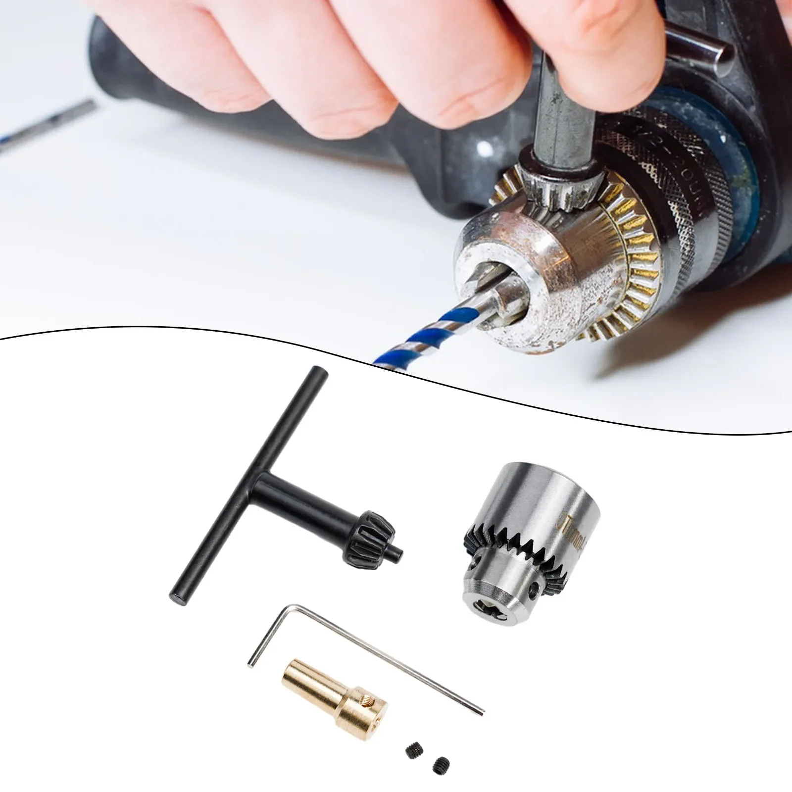 4x JT0 Micro Motor Drill Chuck T/L Spanner Clamping Range 0.3 - 4mm Motor Shaft 3.17mm For Impact Dril Power Electric Drill
4x JT0 Micro Motor Drill Chuck T/L Spanner Clamping Range 0.3 - 4mm Motor Shaft 3.17mm For Impact Dril Power Electric Drill