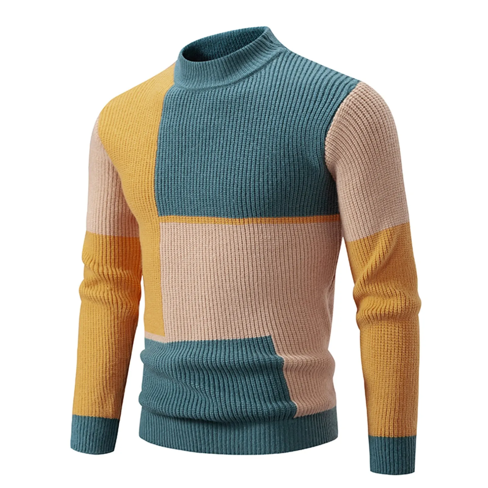 2023 New Men's Knitted Sweaters Round Neck Long Sleeve Harajuku Patchwork Color Men Casual Pullover Autumn Winter Warm Sweater
2023 New Men's Knitted Sweaters Round Neck Long Sleeve Harajuku Patchwork Color Men Casual Pullover Autumn Winter Warm Sweater