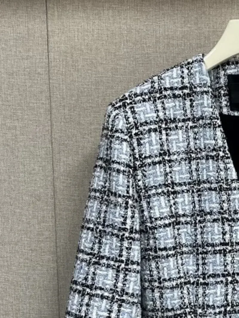 Women's Tweed Plaid Set Notched Single Breasted Long Sleeve Coat or A-Line High Waist Mini Skirt
Women's Tweed Plaid Set Notched Single Breasted Long Sleeve Coat or A-Line High Waist Mini Skirt