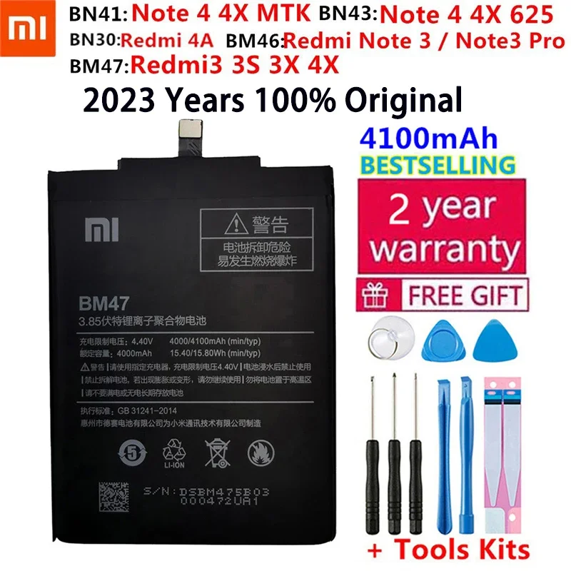 100% Original Xiao mi Replacement Battery For Xiaomi Redmi Hongmi Note 3 3S 3X 3 Pro 4 4A 4X BN30 BN41 BN43 BM46 BM47 batteries
100% Original Xiao mi Replacement Battery For Xiaomi Redmi Hongmi Note 3 3S 3X 3 Pro 4 4A 4X BN30 BN41 BN43 BM46 BM47 batteries