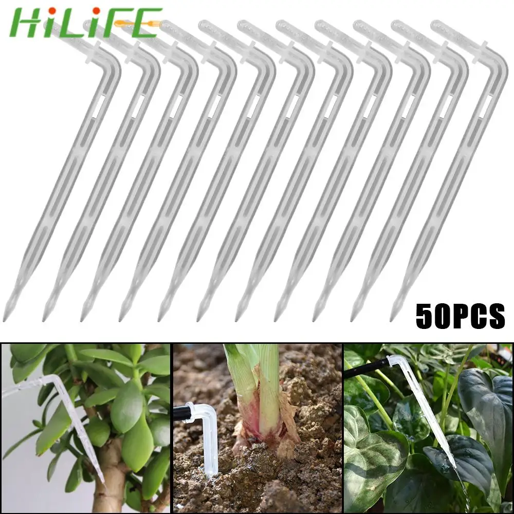 Micro Drip Irrigation Drops Emitters DroppersTool 50PCS Garden Sprinklers Watering Saving Bend Arrow Dripper for 4/7mm Hose
Micro Drip Irrigation Drops Emitters DroppersTool 50PCS Garden Sprinklers Watering Saving Bend Arrow Dripper for 4/7mm Hose