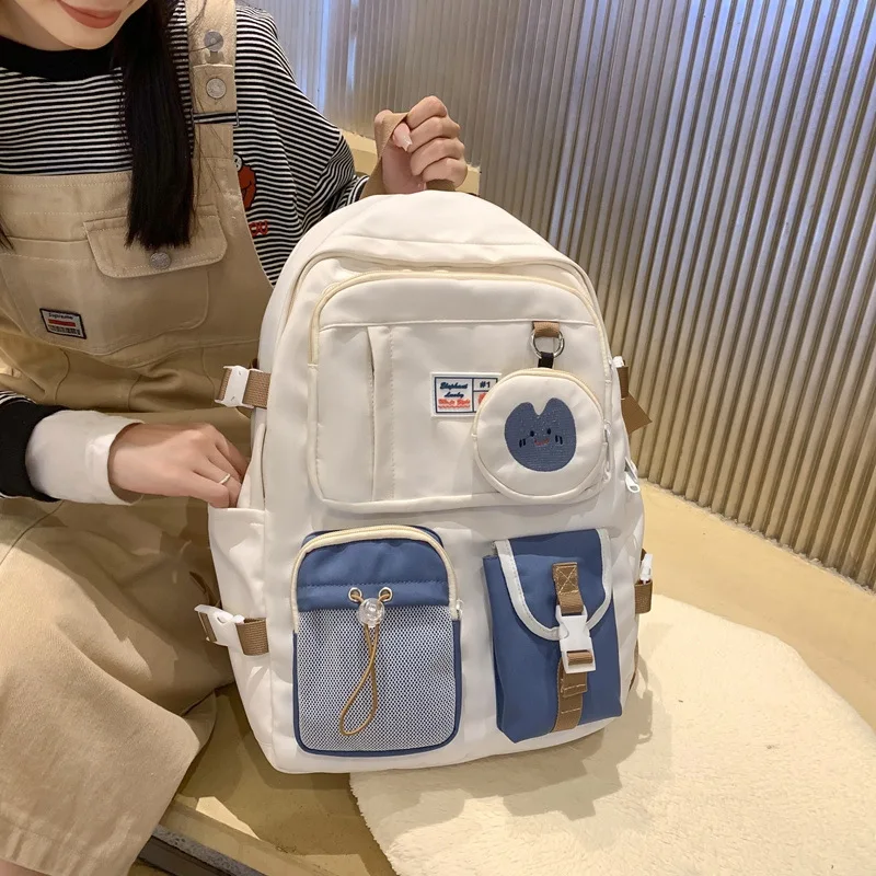 Cute Women Nylon Travel School Backpack Rucksack Student School Bag High Capacity Female Girl Backpack Laptop Bookbag with Purse
Cute Women Nylon Travel School Backpack Rucksack Student School Bag High Capacity Female Girl Backpack Laptop Bookbag with Purse
