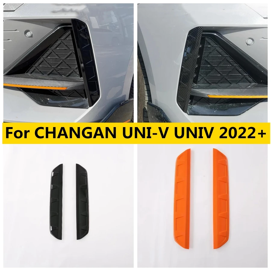 

Front Bumper Fog Lights Trim Foglight Lamps Cover Reflective Sticker Decor Car Accessories Fit For CHANGAN UNI-V UNIV 2022 2023