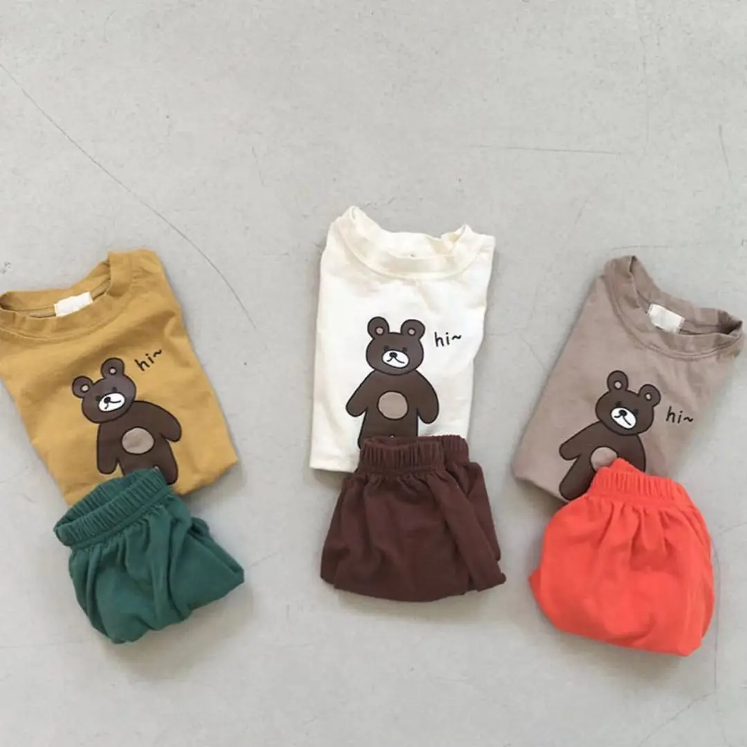 Summer Little Boys Clothing Suit Soft Cozy Baby Cute Bear Print T-Shirt+ Bloomer Shorts 2Pcs Toddler Outfits 6, 12, 18, 24Months
Summer Little Boys Clothing Suit Soft Cozy Baby Cute Bear Print T-Shirt+ Bloomer Shorts 2Pcs Toddler Outfits 6, 12, 18, 24Months