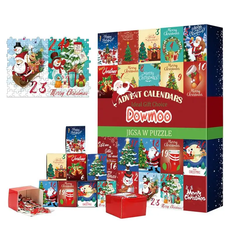 Christmas Puzzle Countdown Calendar universal Non-Fading Jigsaw Calendar Toy Christmas Birthday Stocking Stuffers Gifts Supplies
Christmas Puzzle Countdown Calendar universal Non-Fading Jigsaw Calendar Toy Christmas Birthday Stocking Stuffers Gifts Supplies