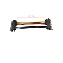 10cm 22Pin SATA Extension Cable, Sata Male to Female 7Pin + 15Pin Data and 3.3V Power Combo Extension Cable Cords
10cm 22Pin SATA Extension Cable, Sata Male to Female 7Pin + 15Pin Data and 3.3V Power Combo Extension Cable Cords