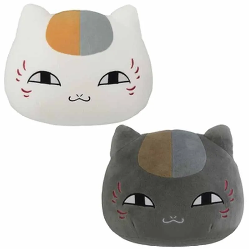 

Cute Natsume’s Book of Friends Natsume Yuujinchou Riou Black Nyanko Sensei Cat Big Face Plush Stuffed Pillow Cushion Toy Doll