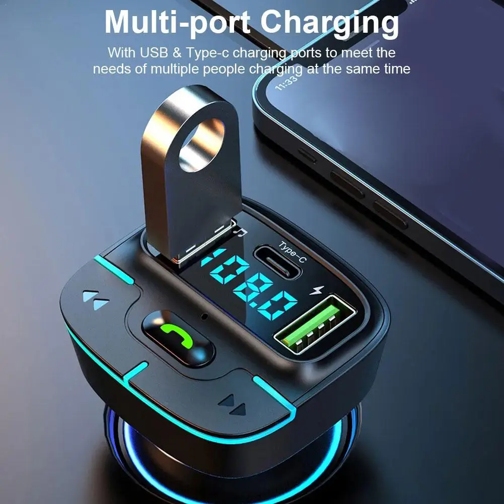 FM-трансмиттер автомобильный с Bluetooth и двумя USB-портами
FM-трансмиттер автомобильный с Bluetooth и двумя USB-портами