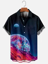 2022 New Cross Creative Planet Element Men's Shirt 3D Printing Single Button Fashion Handsome Men and Women Plus Size Shirt Top
2022 New Cross Creative Planet Element Men's Shirt 3D Printing Single Button Fashion Handsome Men and Women Plus Size Shirt Top
