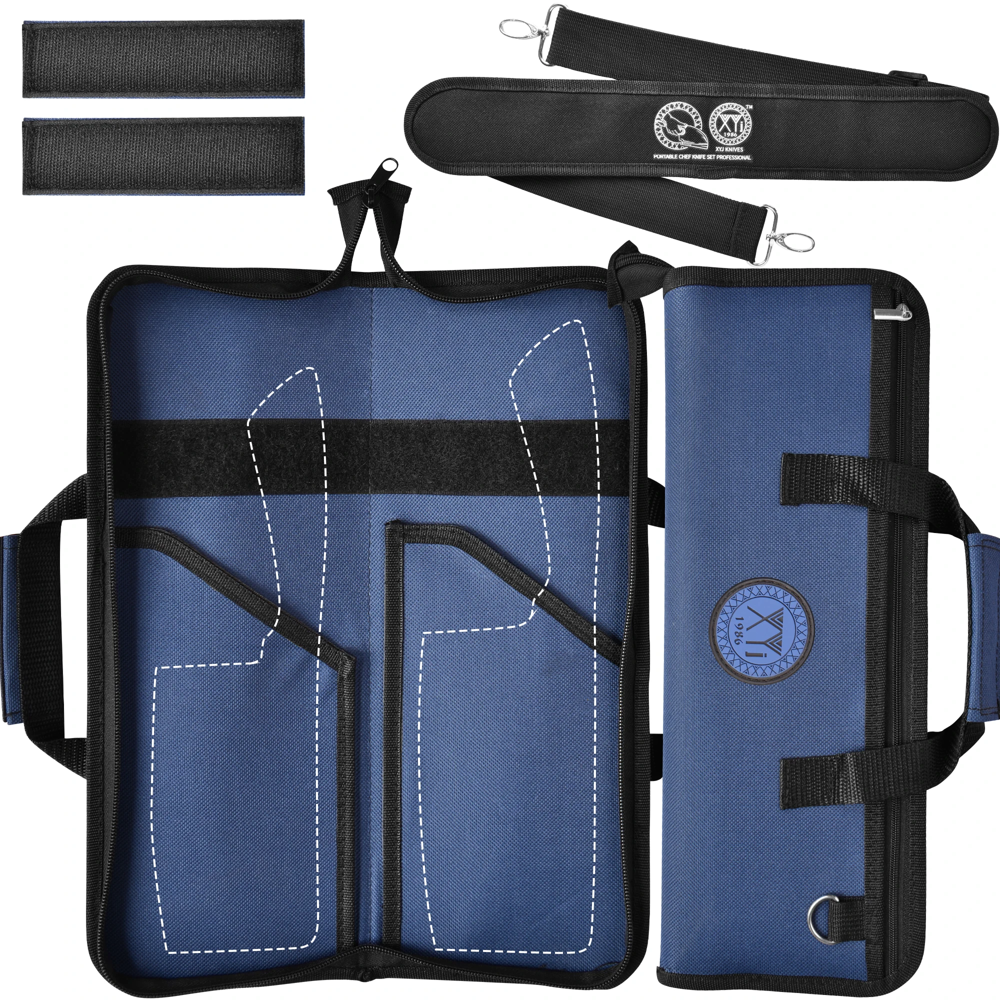 XYJ Knife Roll Bag Canvas 2 Slots Portable Carrying Bag for Kitchen Knives Cleaver Chopping Knife Organizer Case Outdoor Camping
XYJ Knife Roll Bag Canvas 2 Slots Portable Carrying Bag for Kitchen Knives Cleaver Chopping Knife Organizer Case Outdoor Camping