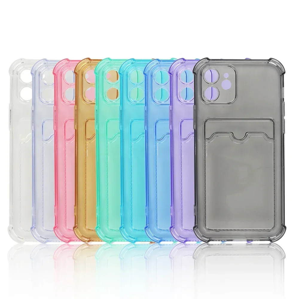 Shockproof Soft TPU Air Bag Phone Cases For iPhone 6 s 7 8P X XS XR 11 12 mini 13mini 13 14 15 Pro Max Slots Card Silicone Cover
Shockproof Soft TPU Air Bag Phone Cases For iPhone 6 s 7 8P X XS XR 11 12 mini 13mini 13 14 15 Pro Max Slots Card Silicone Cover