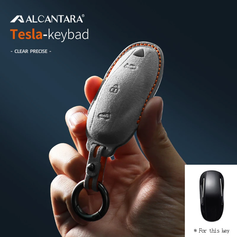 For Tesla Model 3 Model S Model X High-quality Alcantara Car Key Case Key Chain Car Accessories
For Tesla Model 3 Model S Model X High-quality Alcantara Car Key Case Key Chain Car Accessories