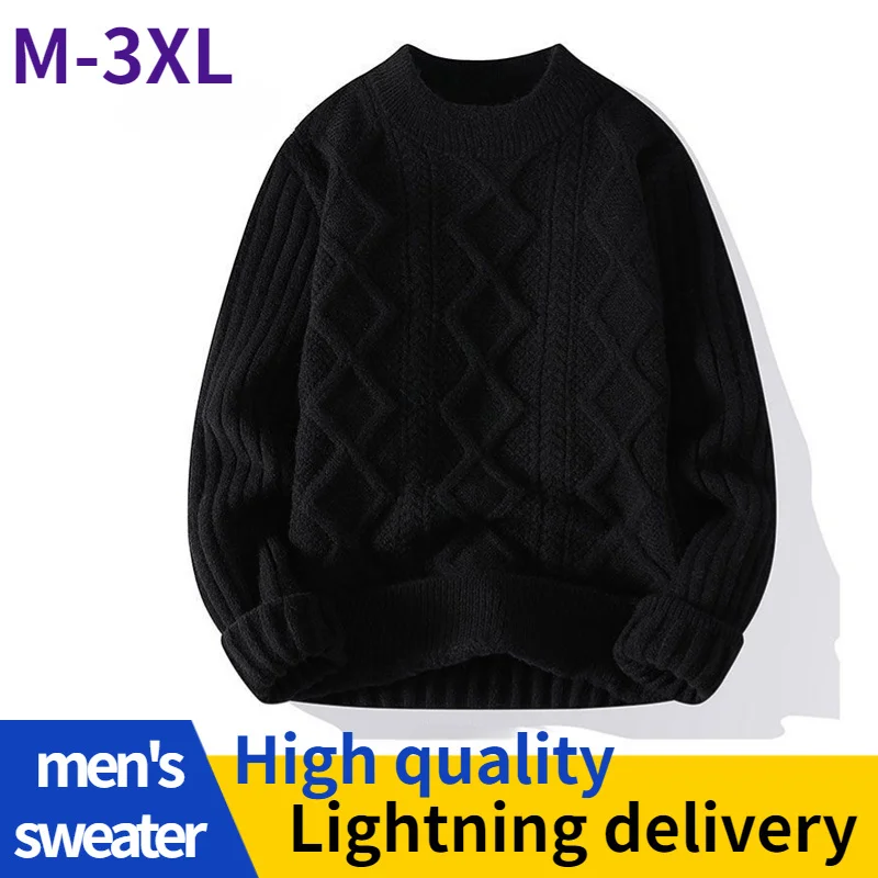 Autumn Black Twist Wool Knit Sweater Men 2022 Winter Vintage Thick Warm Pullover Solid Color Knitted Sweater Men Clothes M-3XL
Autumn Black Twist Wool Knit Sweater Men 2022 Winter Vintage Thick Warm Pullover Solid Color Knitted Sweater Men Clothes M-3XL