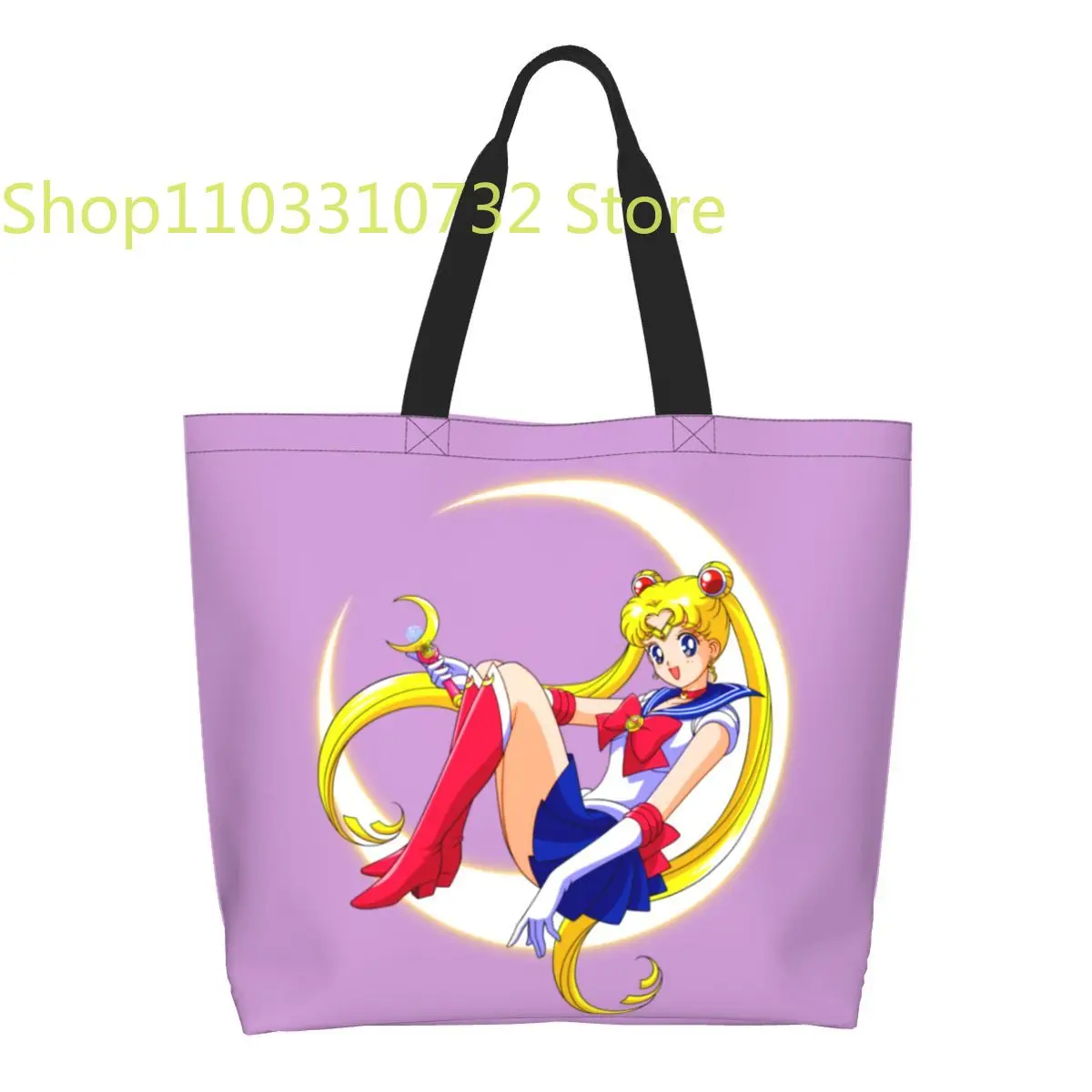Fashion Anime Moon Girl Shopping Tote Bags Recycling Japanese Shojo Manga Sailor Grocery Canvas Shopper Shoulder Bag
Fashion Anime Moon Girl Shopping Tote Bags Recycling Japanese Shojo Manga Sailor Grocery Canvas Shopper Shoulder Bag