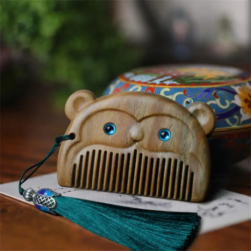 Green Sandalwood Comb Round Edges And Corners Children's Wooden Comb New Chinese Style Unique Gifts For Babies Portable Comb
Green Sandalwood Comb Round Edges And Corners Children's Wooden Comb New Chinese Style Unique Gifts For Babies Portable Comb