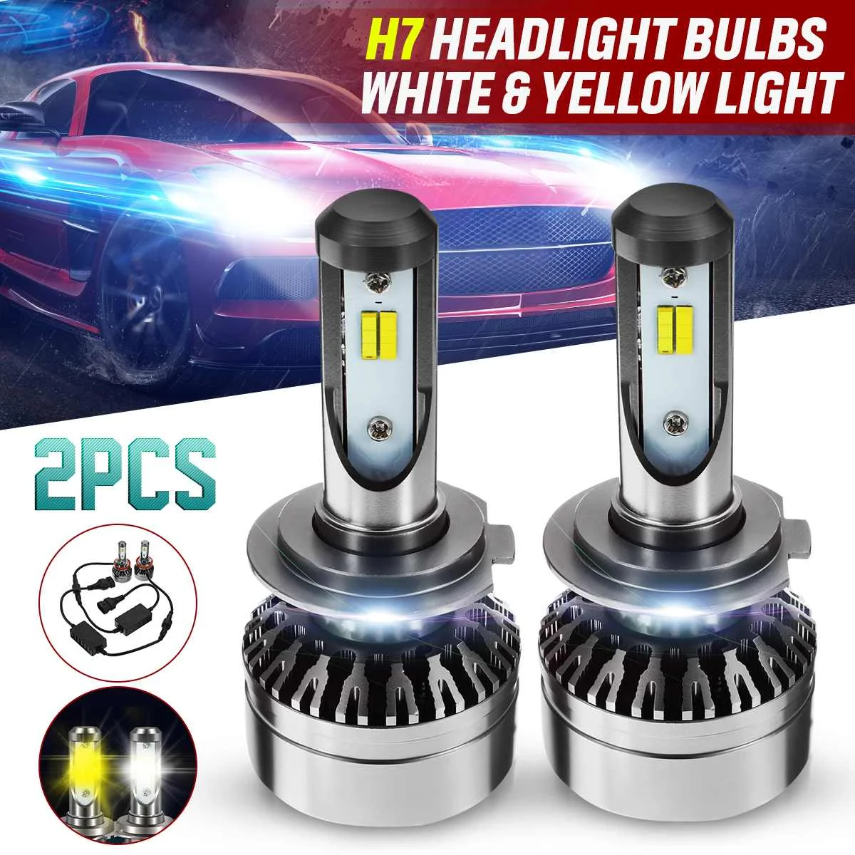 2pcs Mini Canbus Lampada Duel Color H4 H7 LED Car Headlight 16000LM Lamp H7/H8/H11 Waterproof Fog Lights Bulbs DC12-24V
2pcs Mini Canbus Lampada Duel Color H4 H7 LED Car Headlight 16000LM Lamp H7/H8/H11 Waterproof Fog Lights Bulbs DC12-24V