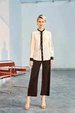 Rocwickline New Summer and Autumn Women's Shirt Mulberry Silk Celebrities Accessible Luxury Sequins Patchwork Elegant Slim Shirt
Rocwickline New Summer and Autumn Women's Shirt Mulberry Silk Celebrities Accessible Luxury Sequins Patchwork Elegant Slim Shirt