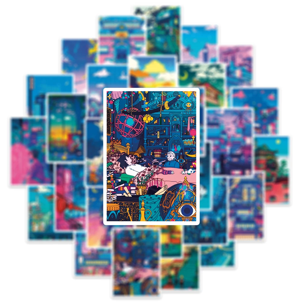 10/30/50pcs Cartoon Street Night View Aesthetic Stickers Anime Graffiti Decals DIY Skateboard Phone Luggage PVC Sticker Kids Toy
10/30/50pcs Cartoon Street Night View Aesthetic Stickers Anime Graffiti Decals DIY Skateboard Phone Luggage PVC Sticker Kids Toy