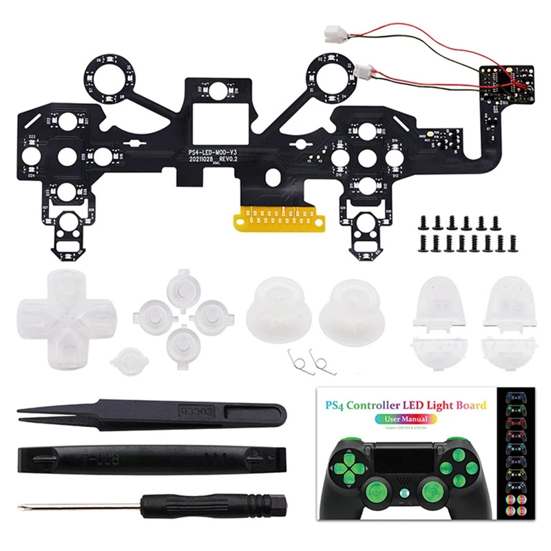 Multi-Colors Luminated Thumbstick Dpad Trigger Home Face Buttons DTFS LED Kit For PS4 Slim Pro Controller
Multi-Colors Luminated Thumbstick Dpad Trigger Home Face Buttons DTFS LED Kit For PS4 Slim Pro Controller