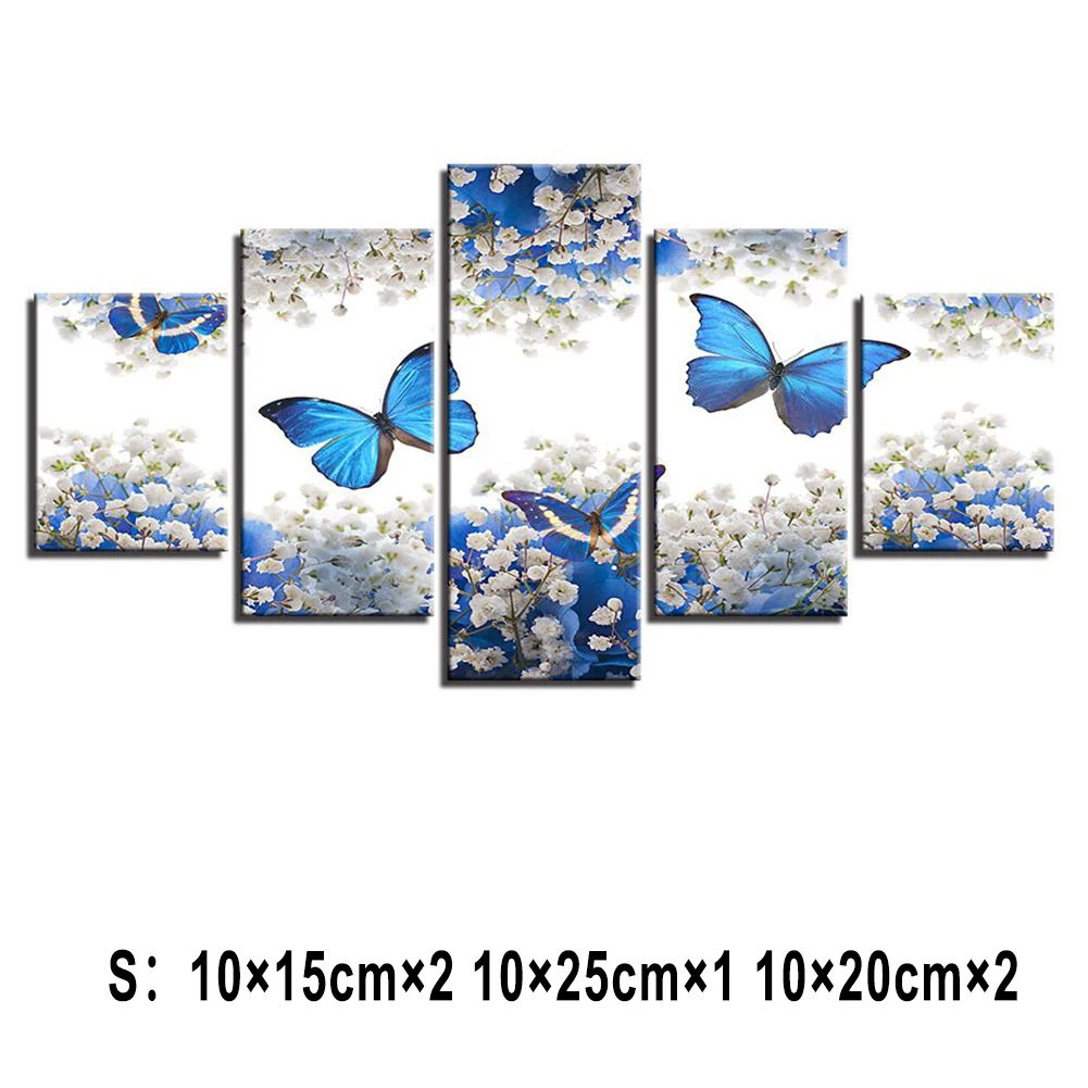 5Pcs Canvas Pictures Blue Butterfly Paintings Wall Art Modular Hd Prints Poster Home Decor For Living Room Decor
5Pcs Canvas Pictures Blue Butterfly Paintings Wall Art Modular Hd Prints Poster Home Decor For Living Room Decor