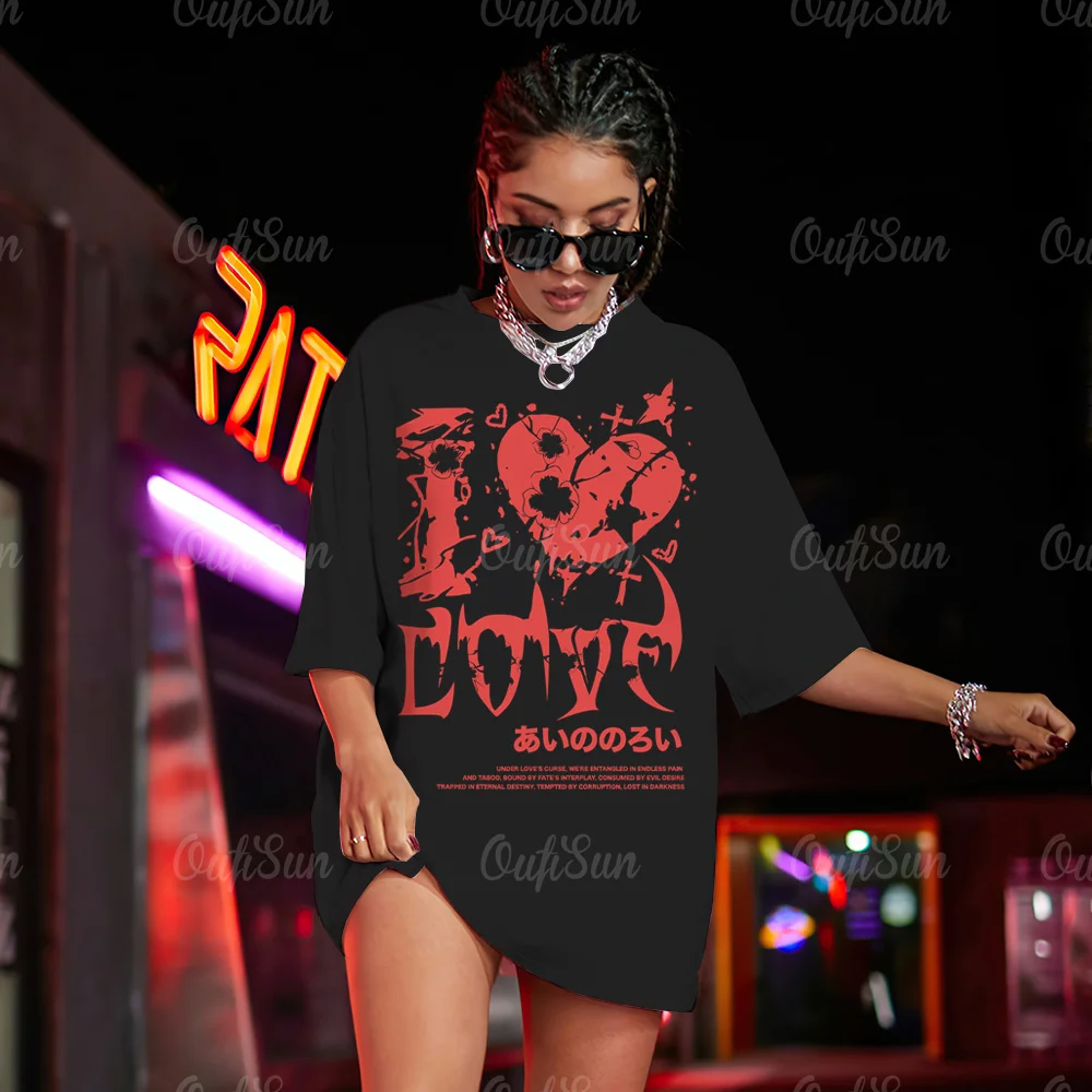 T-Shirt Large Size Short-Sleeved Letter Fashion Black T Shirt O-Neck Pullover Tops Men And Women Round Neck Street Clothing Y2k
T-Shirt Large Size Short-Sleeved Letter Fashion Black T Shirt O-Neck Pullover Tops Men And Women Round Neck Street Clothing Y2k