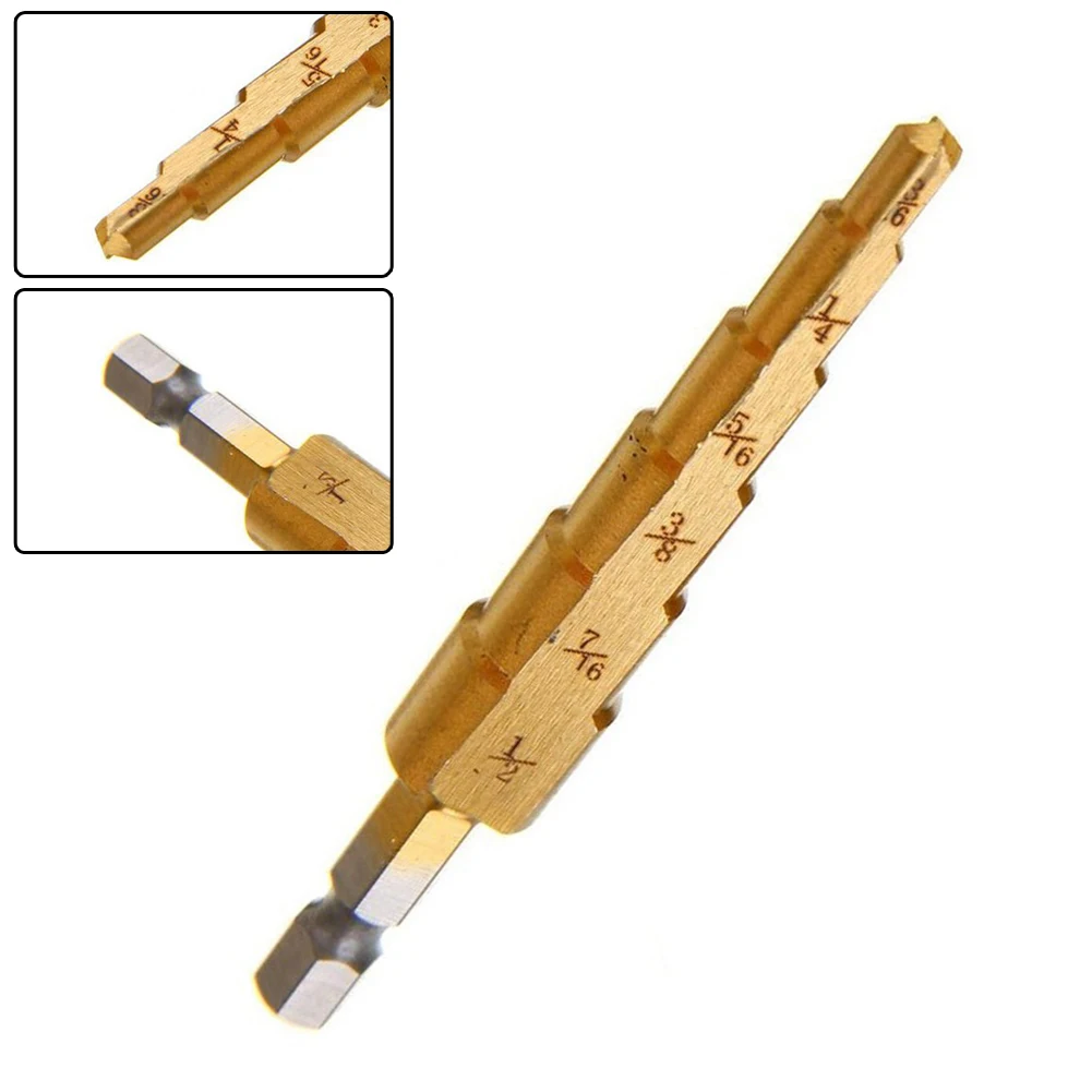 Step Drill 4.76-12.7mm 4241 HSS Step Drill Bit Pagoda Drill Drilling Tool Accessories And Parts Insulation Plate PV Plate
Step Drill 4.76-12.7mm 4241 HSS Step Drill Bit Pagoda Drill Drilling Tool Accessories And Parts Insulation Plate PV Plate