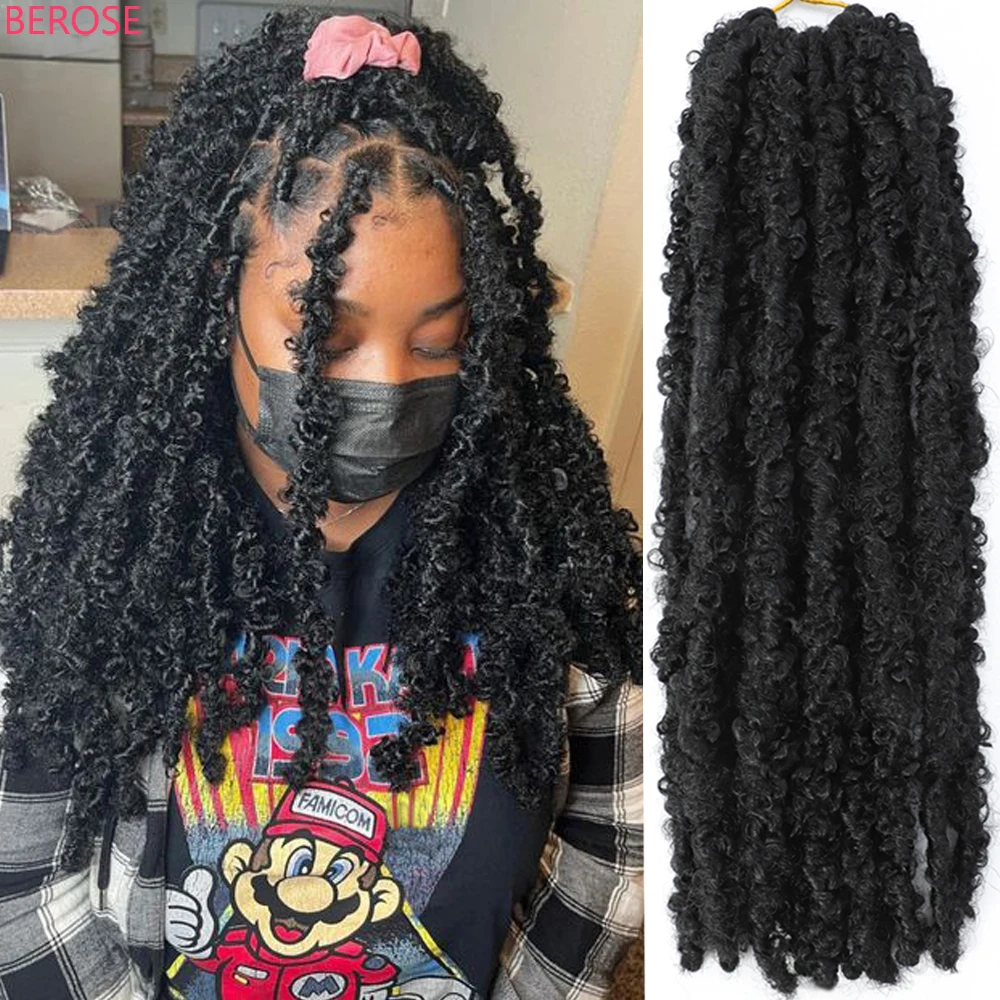 BEROSE Butterfly Locs Crochet Hair Soft Faux Locs Crochets Braids Locks for Women mèches pour Crochets Braiding Dreadlocks Hair
BEROSE Butterfly Locs Crochet Hair Soft Faux Locs Crochets Braids Locks for Women mèches pour Crochets Braiding Dreadlocks Hair