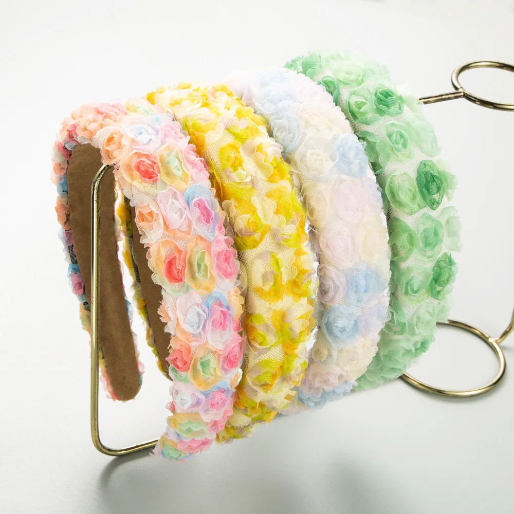 New Korean Colorful Mesh Sponge Headband Women's 3D Flower Headband Sweet Cute Hair Band Hair Accessories Hair Hoop Girl New
New Korean Colorful Mesh Sponge Headband Women's 3D Flower Headband Sweet Cute Hair Band Hair Accessories Hair Hoop Girl New