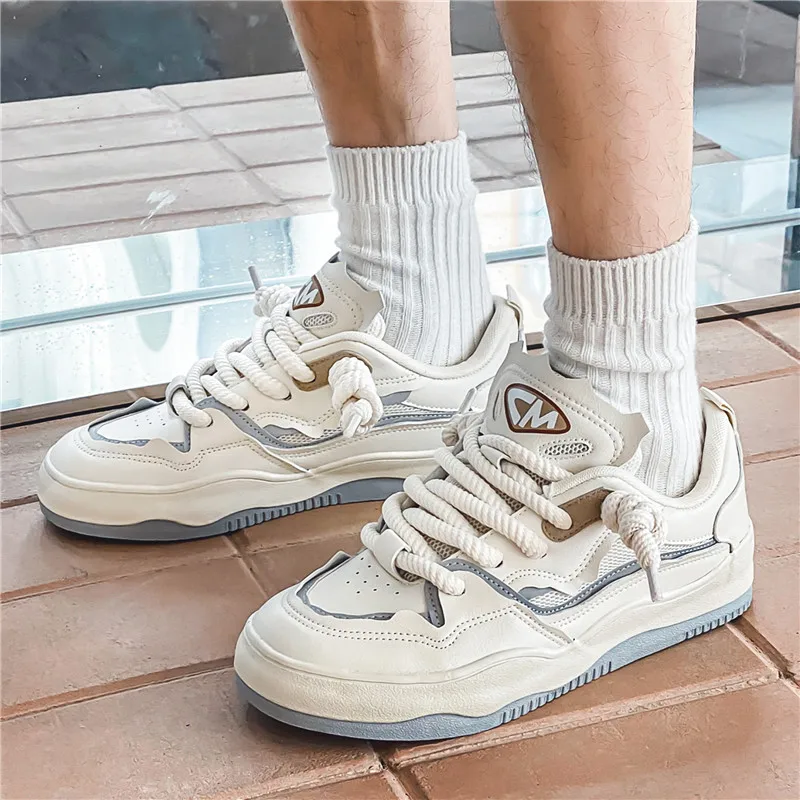 Кроссовки мужские на шнуровке, Вулканизированная подошва, дышащие удобные спортивные, Повседневная Уличная обувь для скейтборда, 35-44
Кроссовки мужские на шнуровке, Вулканизированная подошва, дышащие удобные спортивные, Повседневная Уличная обувь для скейтборда, 35-44