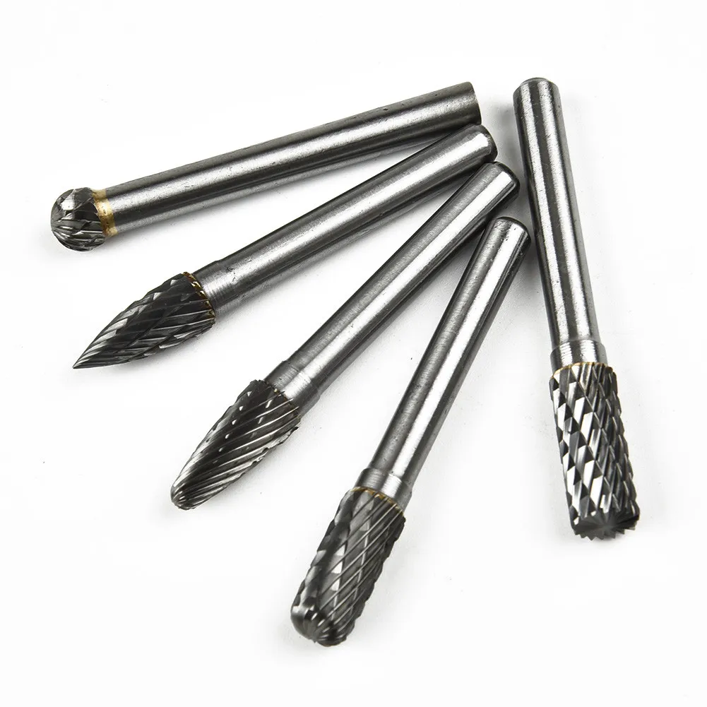 Engraving Rotary Cutter Files Kit, 5Pcs Tungsten Carbide Burr Set, Perfect Choice for Wood Carving and Metal Mold Finishing
Engraving Rotary Cutter Files Kit, 5Pcs Tungsten Carbide Burr Set, Perfect Choice for Wood Carving and Metal Mold Finishing