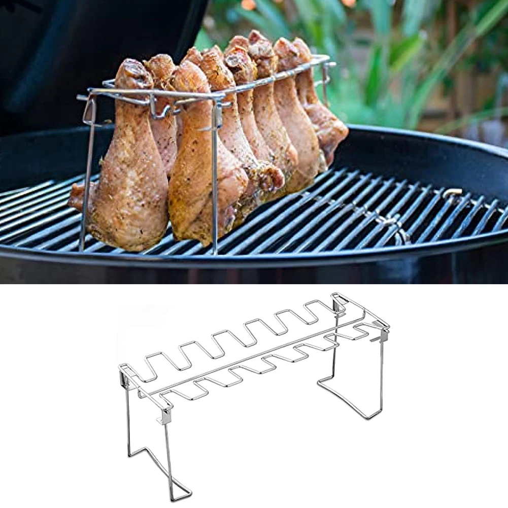 14 Slots Chicken Leg And Wing Rack Holder For Grill Oven Perfect Cook Outdoor Cooking Equipment Grills Tool Replacement Parts
14 Slots Chicken Leg And Wing Rack Holder For Grill Oven Perfect Cook Outdoor Cooking Equipment Grills Tool Replacement Parts