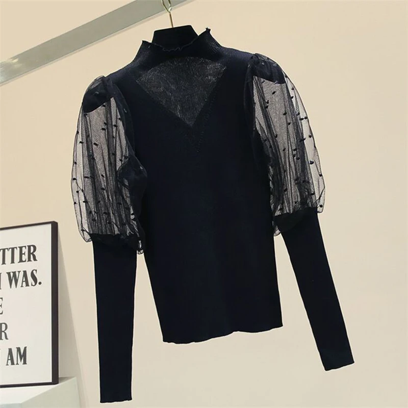 Lace Patchwork Lantern Sleeve Sweater Women Autumn Pullover Woman Sweaters Korean Fashion Clothing Jerseys Mujer Invierno 2022
Lace Patchwork Lantern Sleeve Sweater Women Autumn Pullover Woman Sweaters Korean Fashion Clothing Jerseys Mujer Invierno 2022